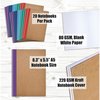 Better Office Products Kraft Notebooks, Colored Spines, 8.3in.x5.5in. A5 Size, 60 Blank White Pages, 80gsm, Soft Cvr, 20PK 25031